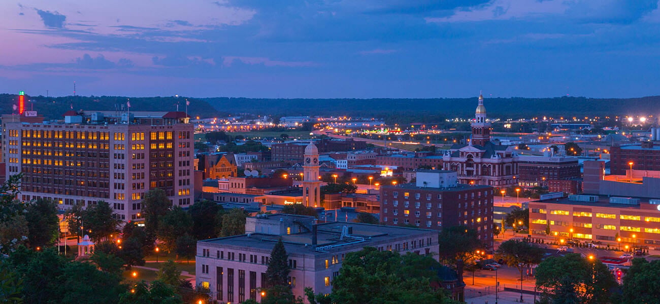 Downtown Dubuque Iowa