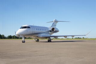 Challenger 350 private jet aircraft exterior available for on-demand business charter
