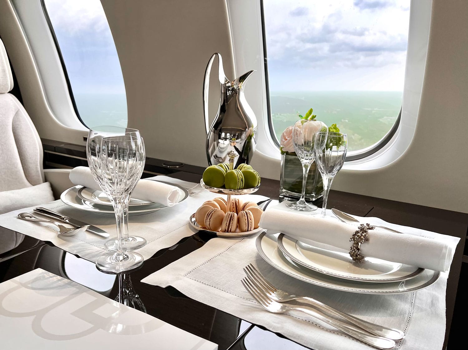 Exceptional private jet catering